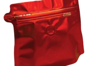 Pungi stand up model pouch cu valva și fermoar - roșu (set 50 buc) 20x17x6cm - Default Title