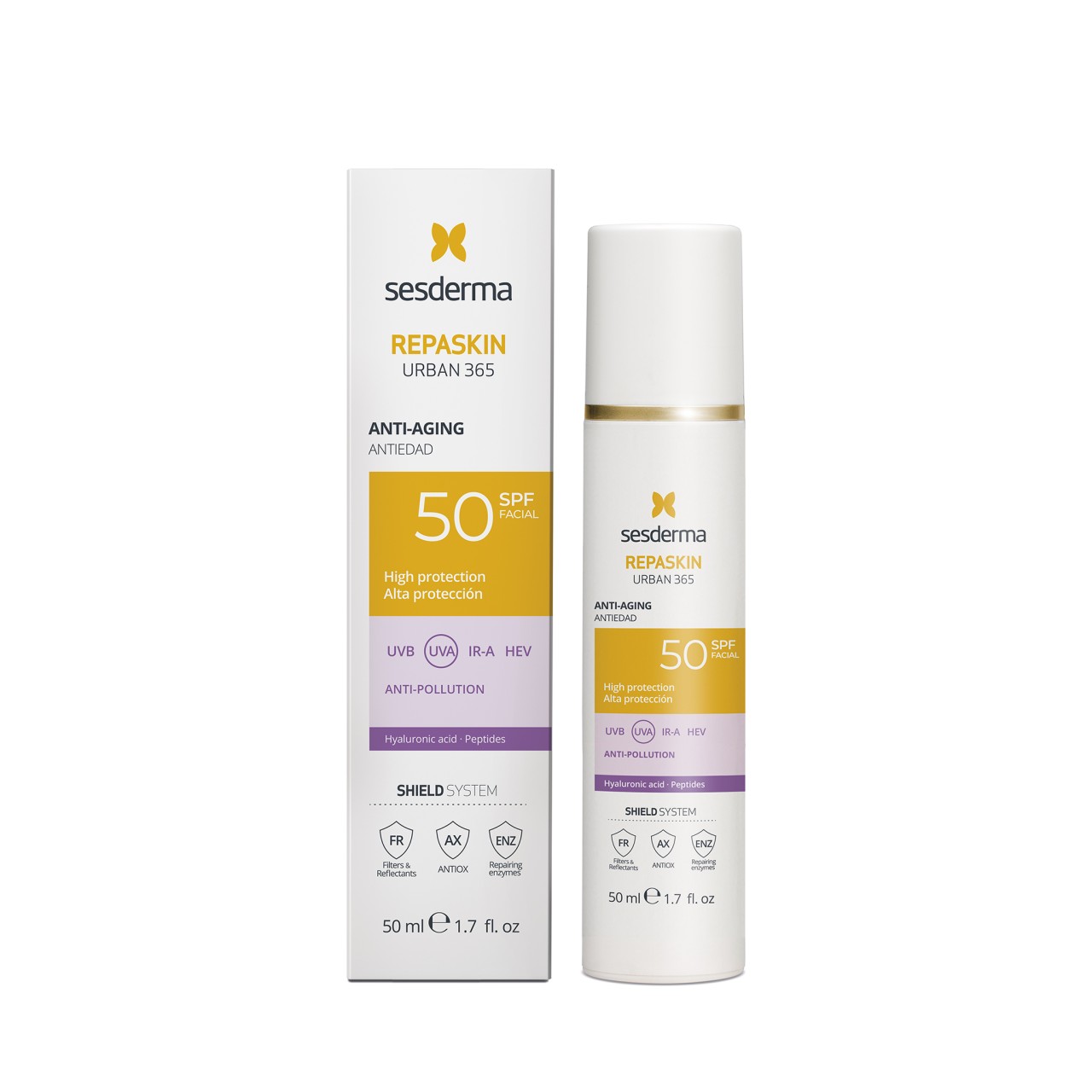 Reducere 50% – REPASKIN Urban 365 Anti-Aging SPF 50 50ml, Sesderma 1 REPASKIN Urban 365 Anti-Aging SPF 50 50ml