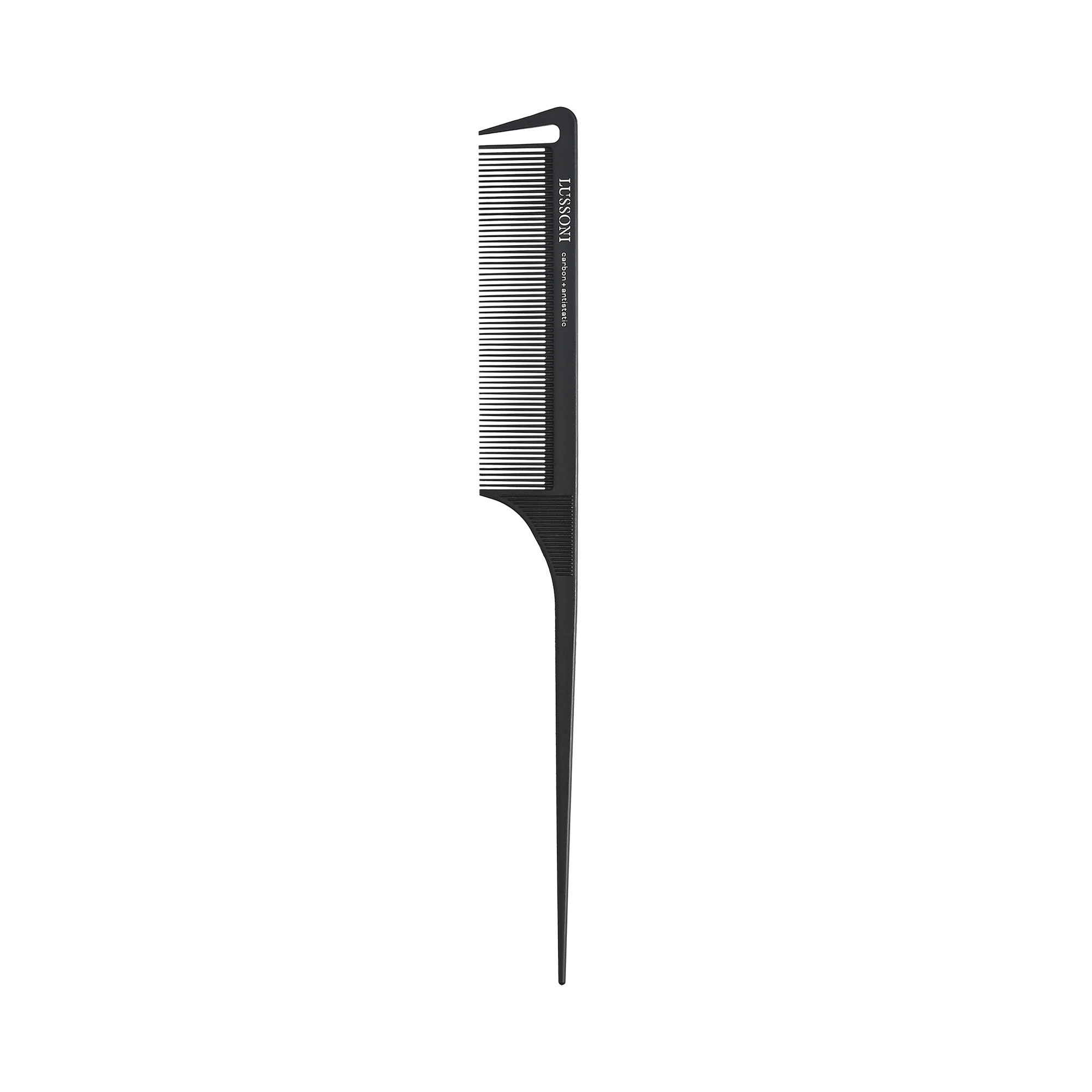 Reducere 15% – Pieptene carbon, TB Tools For Beauty, Lussoni Lift Tail, dinte fin 1 Pieptene carbon