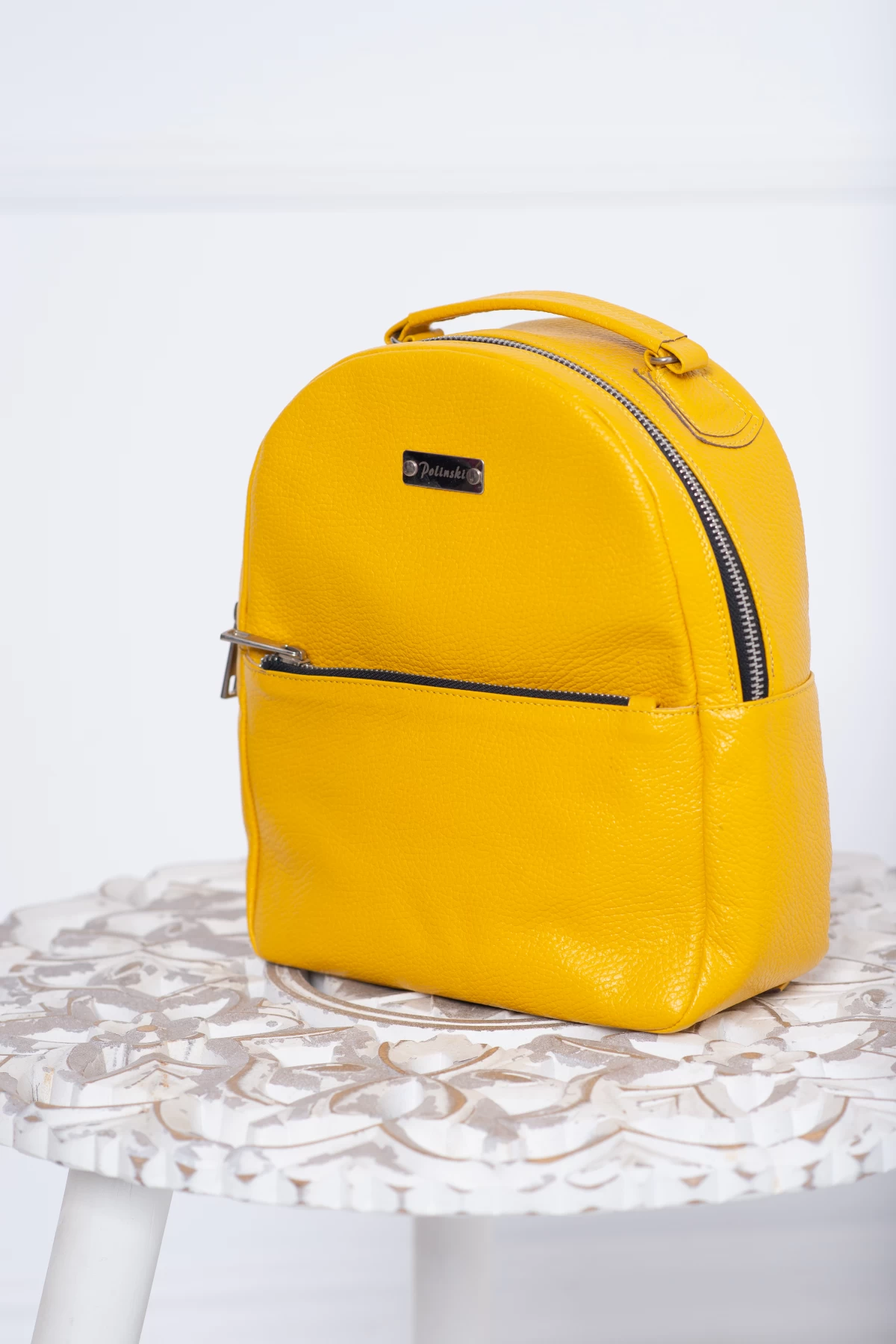 Reducere 35% – Rucsac Yellow din piele naturala 2 Reducere 35% – Rucsac Yellow din piele naturala - imagine 2