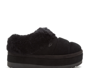 Saboți îmblăniți femei UGG Tazzlita  Black din piele întoarsă 2398DPP1146390VN