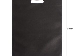Sacoșe non-woven Blaster 40x50cm (set 50 buc) - Negru
