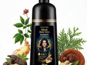 Sampon 3 in 1 pentru Vopsirea Parului Negru