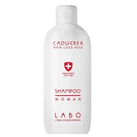 Reducere 18% – Șampon Cadu-Crex împotriva căderii părului pentru femei, 200 ml, Labo 1 Șampon Cadu-Crex împotriva căderii părului pentru femei