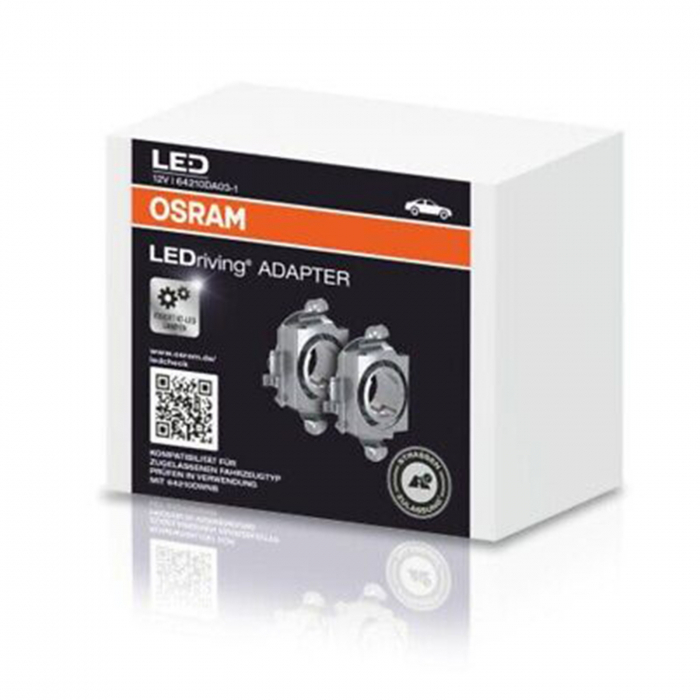 Reducere 26% – Set 2 adaptoare H7 Osram LED 64210DA03 pentru Mercedes, Opel, VW 1 Set 2 adaptoare H7 Osram LED 64210DA03 pentru Mercedes
