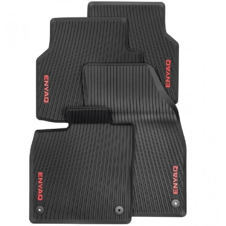 Reducere 23% – Set 4 Covorase De cauciuc Originale All-Weather - Skoda Enyaq 1 Set 4 Covorase De cauciuc Originale All-Weather - Skoda Enyaq