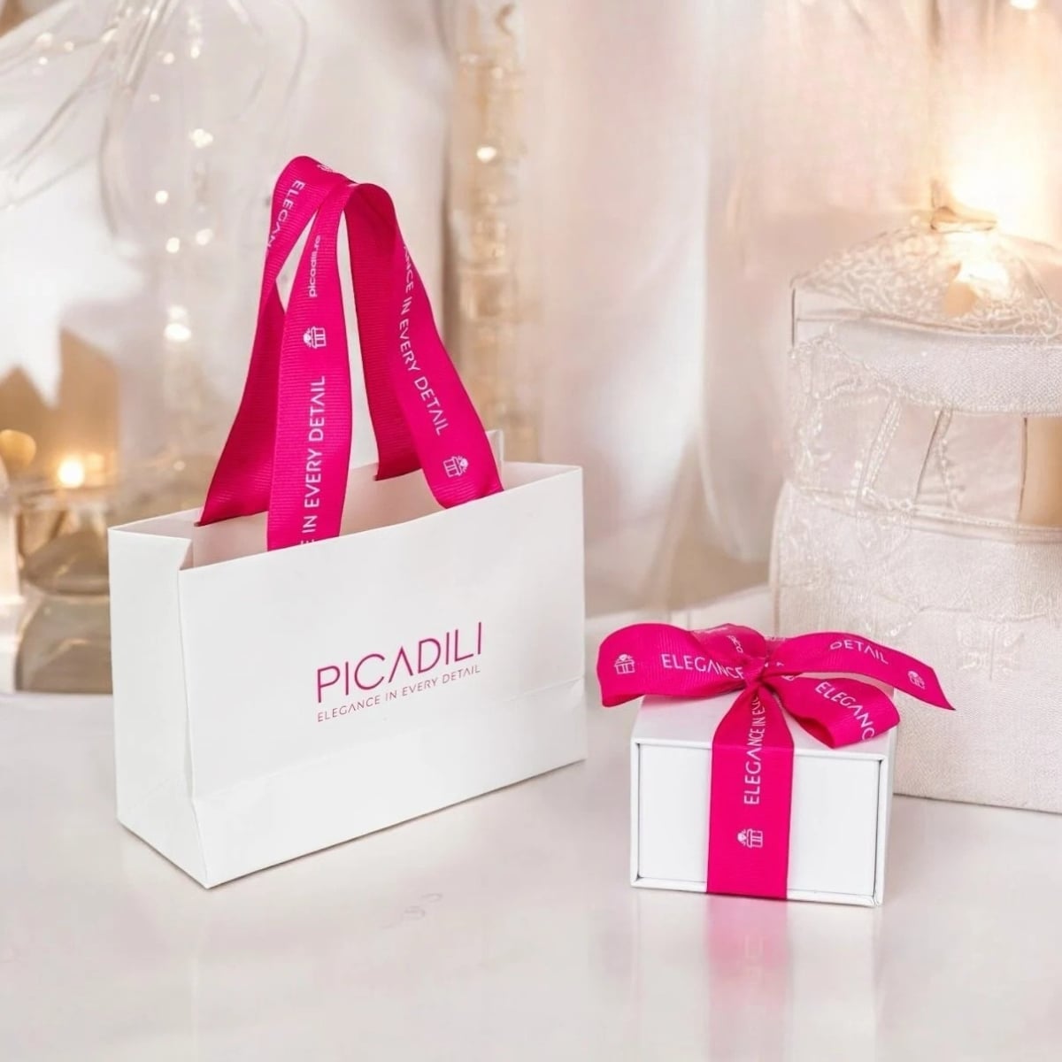 Reducere 73% – Set cadou pentru dama, Lantisor + Cercei, model fundita, SET25 2 Lantisor + Cercei
