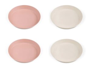 Set de farfurii bio Pink/Cream