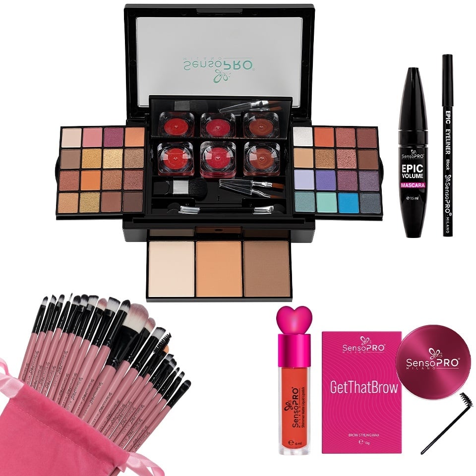 Reducere 50% – Set Machiaj Diva Beauty Box SensoPRO Milano + CADOURI 1 Set Machiaj Diva Beauty Box SensoPRO Milano + CADOURI
