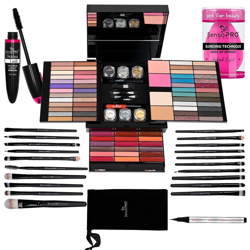 Reducere 54% – Set Machiaj Goddess Glam SensoPRO Milano + CADOU 1 Set Machiaj Goddess Glam SensoPRO Milano + CADOU