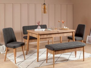 Set masa extensibila si scaune VINA