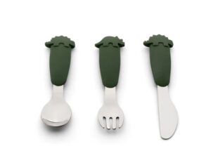 Set tacamuri din inox si silicon - Dino Green
