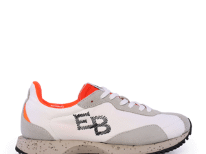 Sneakers bărbați Enzo Bertini albi din piele întoarsă și textil 2929BP017A