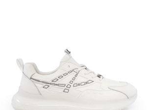 Sneakers bărbați Luca di Gioia albi din piele și textil 3919BP047A