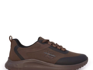 Sneakers cu logo bărbați Luca di Gioia maro din material textil 3910BP064M