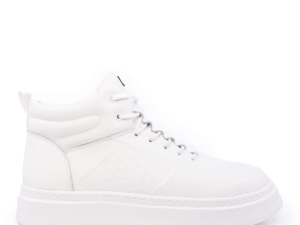 Sneakers high top bărbați Luca di Gioia albi din piele 3918BG573A