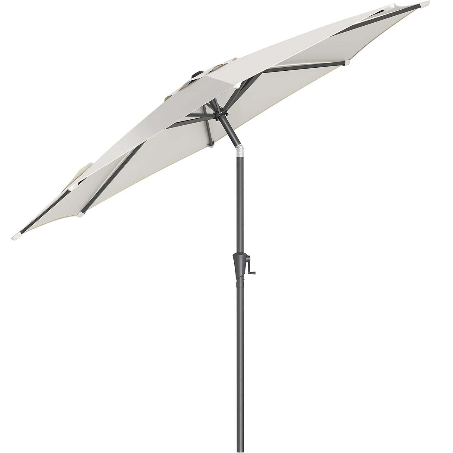Reducere 20% – Umbrela de gradina, cu manivela pentru deschidere, sistem inclinare, 300cm, bej 1 Umbrela de gradina