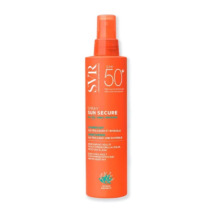 Reducere 50% – Spray hidratant SPF 50+ Sun Secure, 200ml, SVR 1 Spray hidratant SPF 50+ Sun Secure