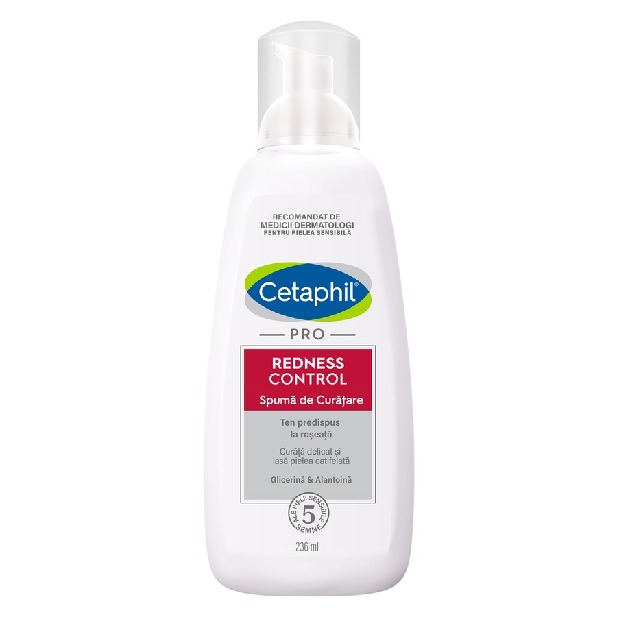 Reducere 18% – Spumă de curățare Redness Control PRO, 236 ml, Cetaphil 1 Spumă de curățare Redness Control PRO