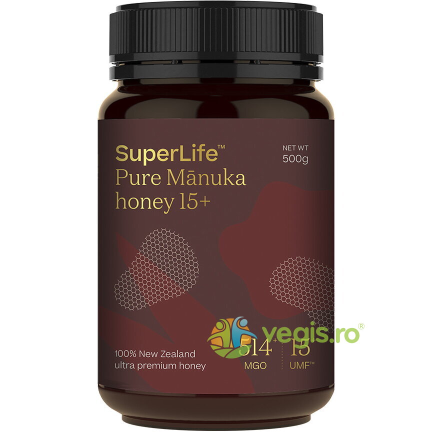 Reducere 15% – Miere de Manuka UMF 15+ (MGO 514+) 500g 1 Miere de Manuka UMF 15+ (MGO 514+) 500g