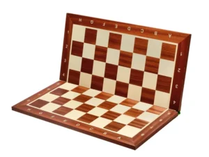 Tabla de sah pliabila - lemn no 5 - mahon - cu si fara notatie