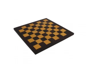 Tabla sah piele naturala black-mustard
