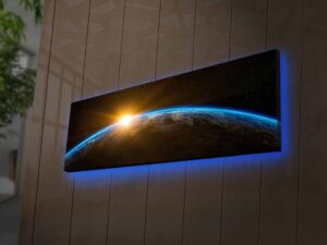 Tablou cu LED 3090NASA Multicolor 30x90x3 cm