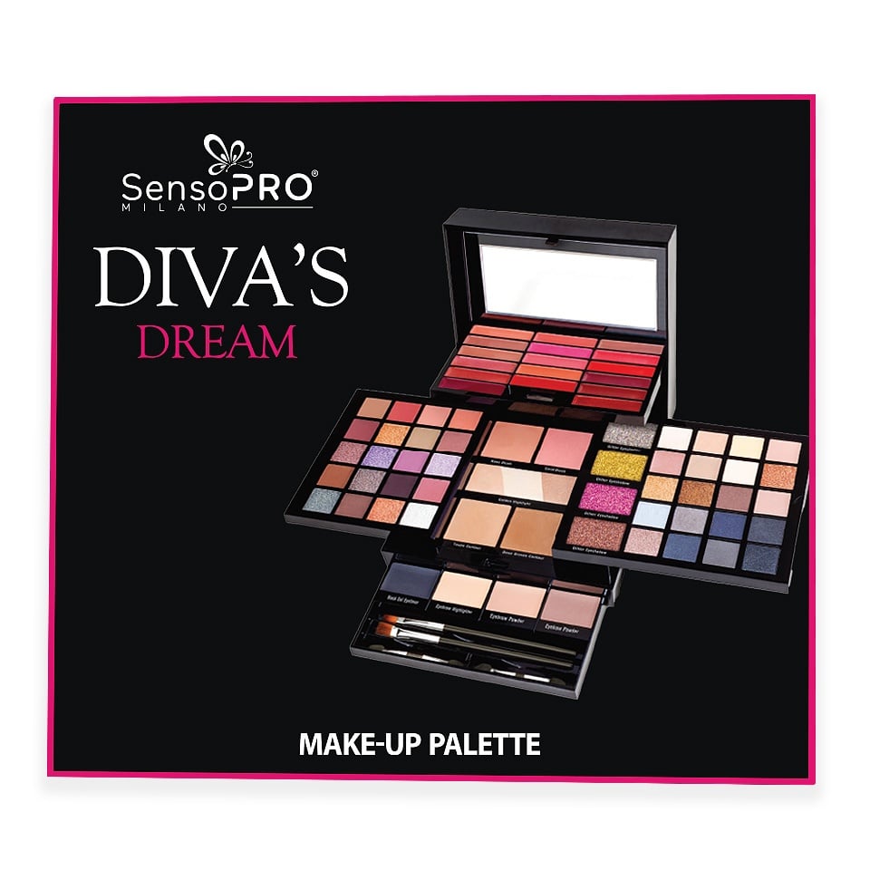 Reducere 53% – Trusa Machiaj Multifunctionala Diva's Dream Box, SensoPRO Milano 2 SensoPRO Milano