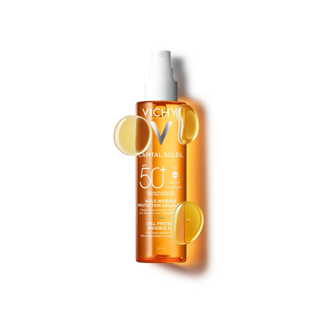 Reducere 35% – Ulei invizibil Capital Soleil Cell Protect SPF50+, 200ml, Vichy 2 200ml