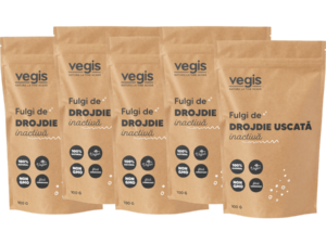 Pachet Fulgi de Drojdie Uscata Inactiva 500g (5 x 100g)
