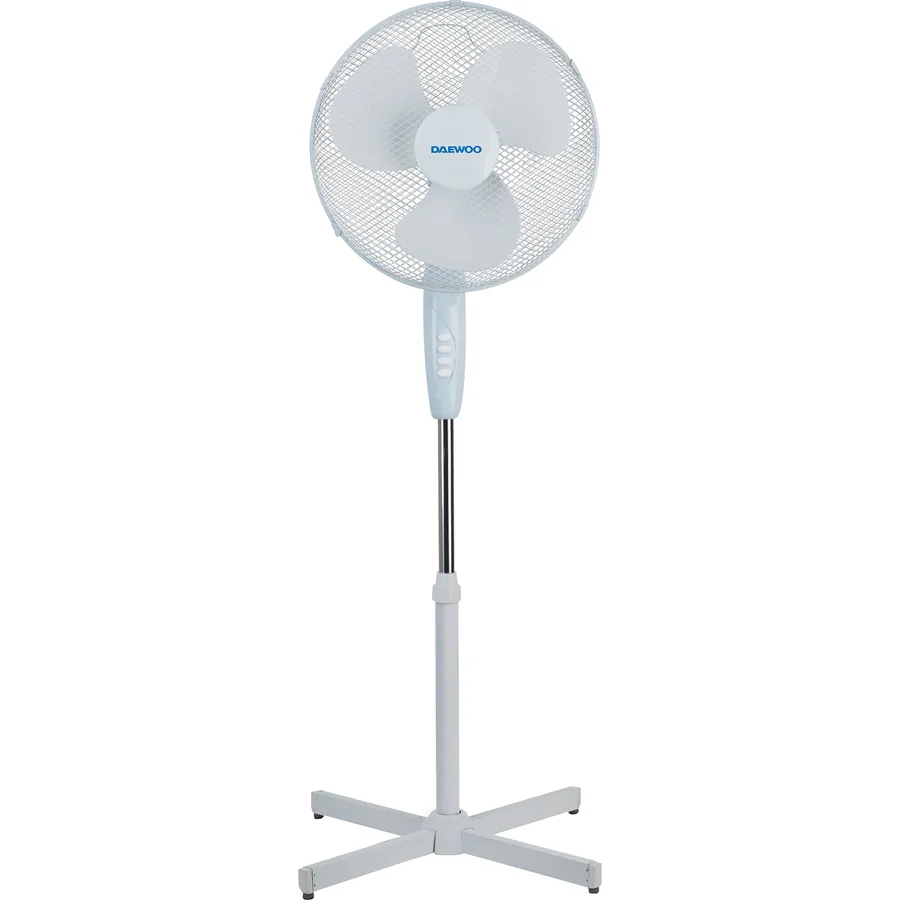 Reducere 20% – Ventilator de podea Daewoo DVS1699V, 50 W, 3 trepte, 40 cm, 2 m, 125 cm, 44 cm, 15 cm, 3.3 kg, inaltime reglabila, Alb 1 Ventilator de podea Daewoo DVS1699V