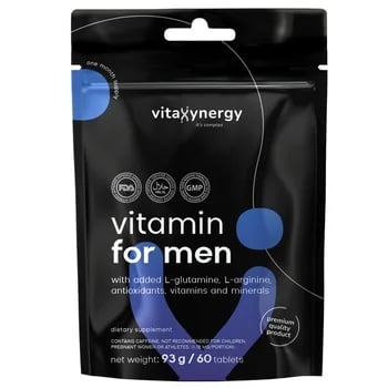 Reducere 50% – Vitamine pentru barbati, 60 tablete, VitaXynergy 1 Vitamine pentru barbati