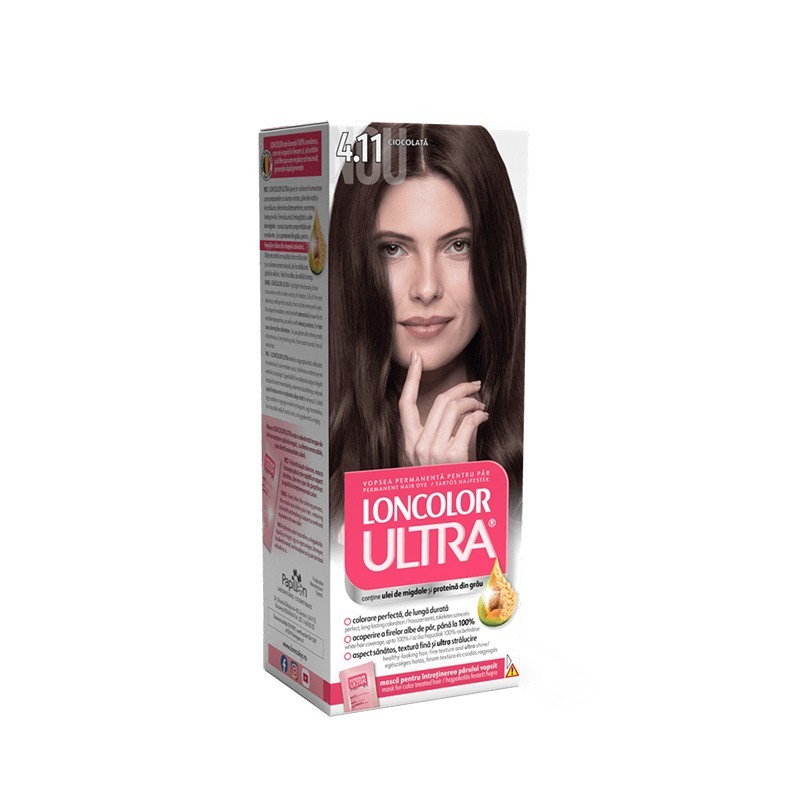 Reducere 20% – Vopsea de Par Permanenta Loncolor Ultra 4.11 Ciocolata, 100 ml 1 Vopsea de Par Permanenta Loncolor Ultra 4.11 Ciocolata