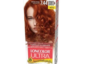 Vopsea de Par Permanenta Loncolor Ultra 7.44 Aramiu Intens