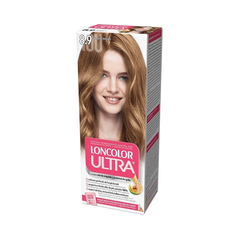 Reducere 20% – Vopsea de Par Permanenta Loncolor Ultra 8.9 Blond Inchis, 100 ml 1 Vopsea de Par Permanenta Loncolor Ultra 8.9 Blond Inchis