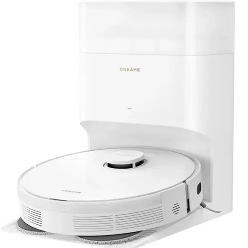 Robot de aspirare cu mop Dreame L10s Plus RLL42SD, mop rotativ, statie automată de golire 4l, 7000Pa , rezervor praf 0.35l, rezervor apa 0.23l, baterie 5200mAh (Alb)
